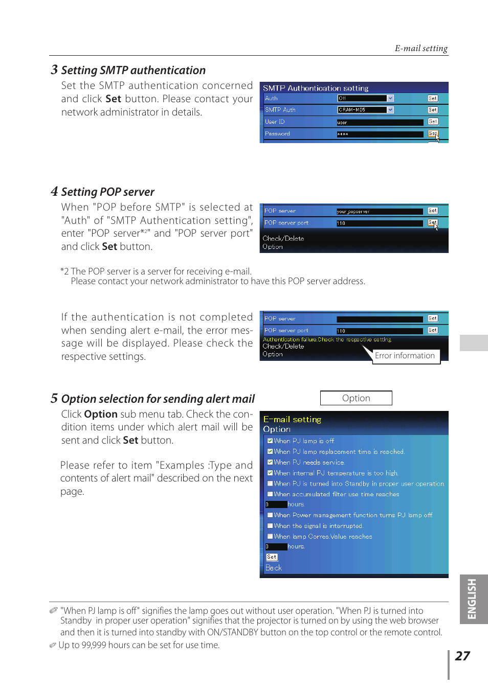Sanyo PLC-WL2500 User Manual | Page 27 / 58