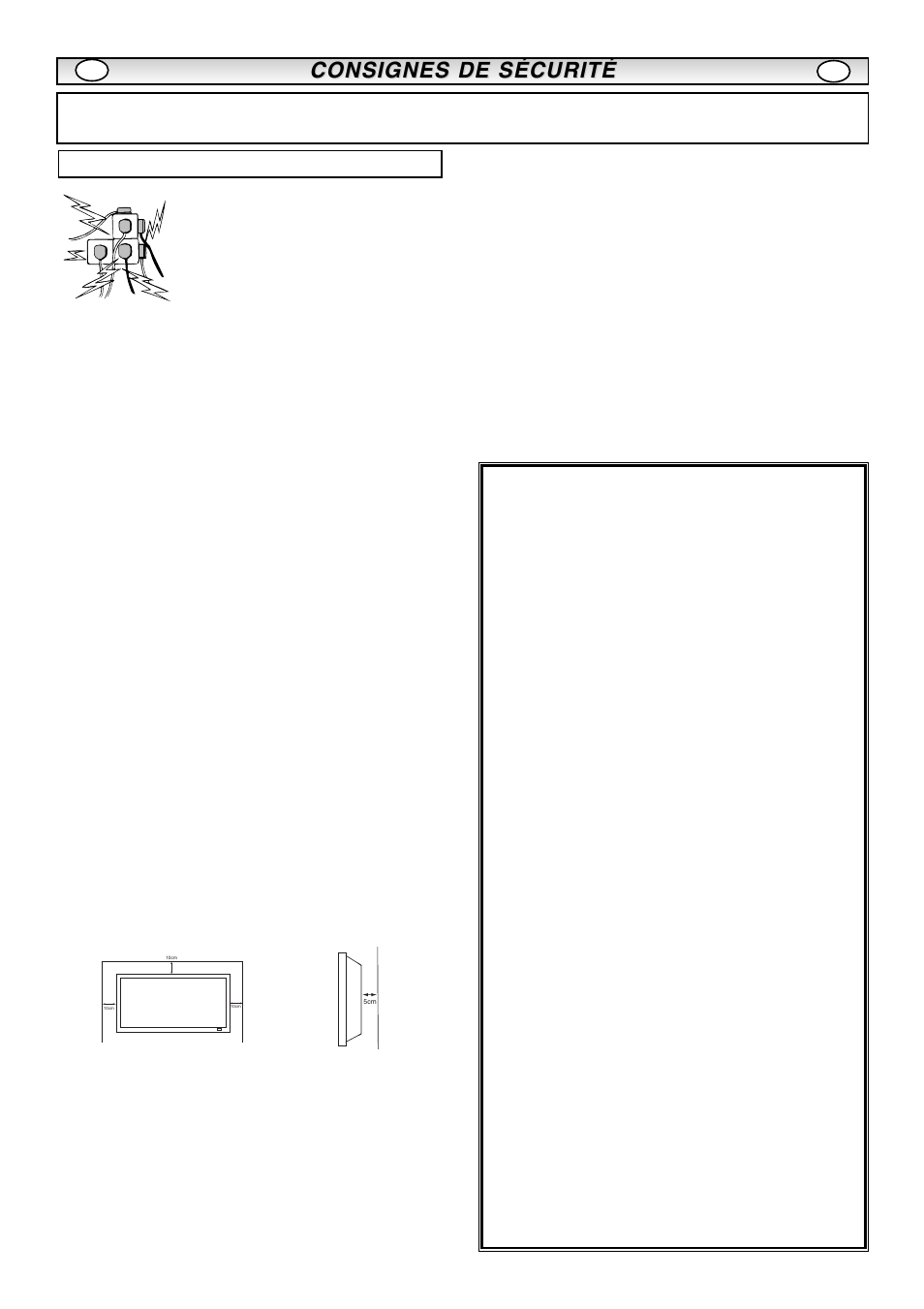 Consignes de sécurité, Installation/utilisation | Sanyo CE42LM5R User Manual | Page 13 / 68