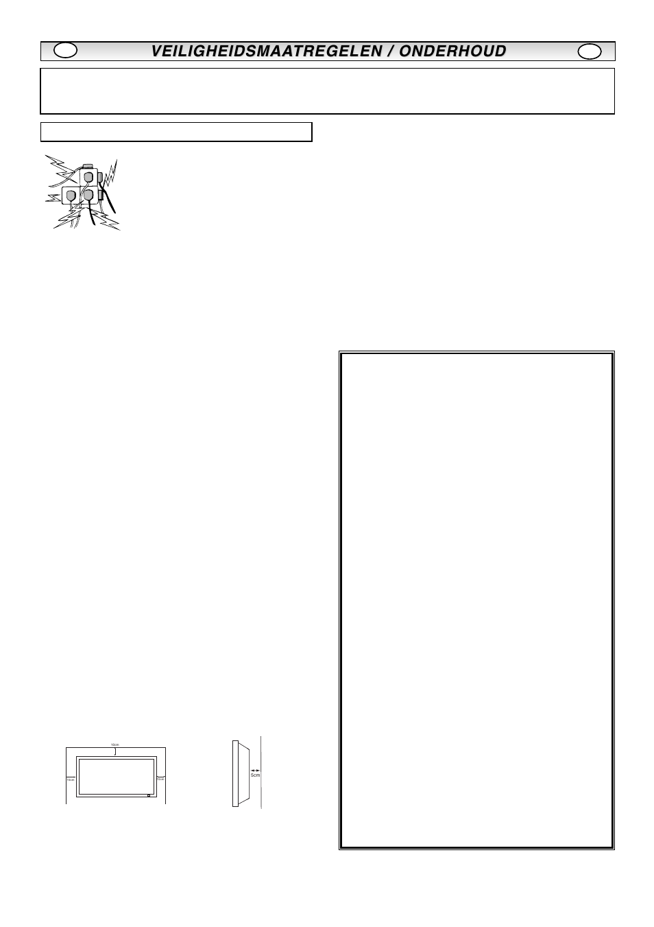 Veiligheidsmaa, Installatie/gebruik | Sanyo CE42LM5R User Manual | Page 33 / 68