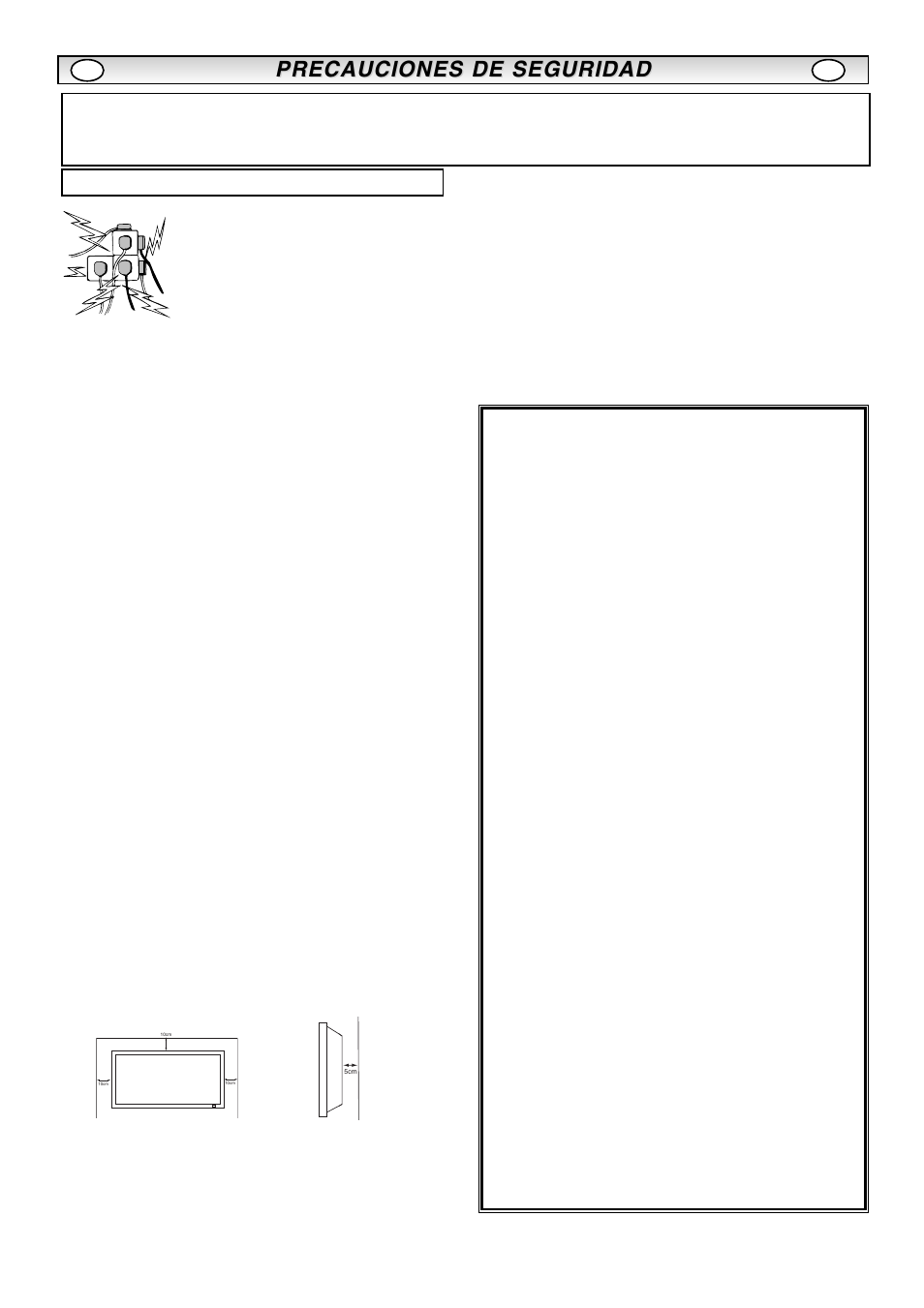 Precauciones de seguridad, Instalación / utilización | Sanyo CE42LM5R User Manual | Page 53 / 68