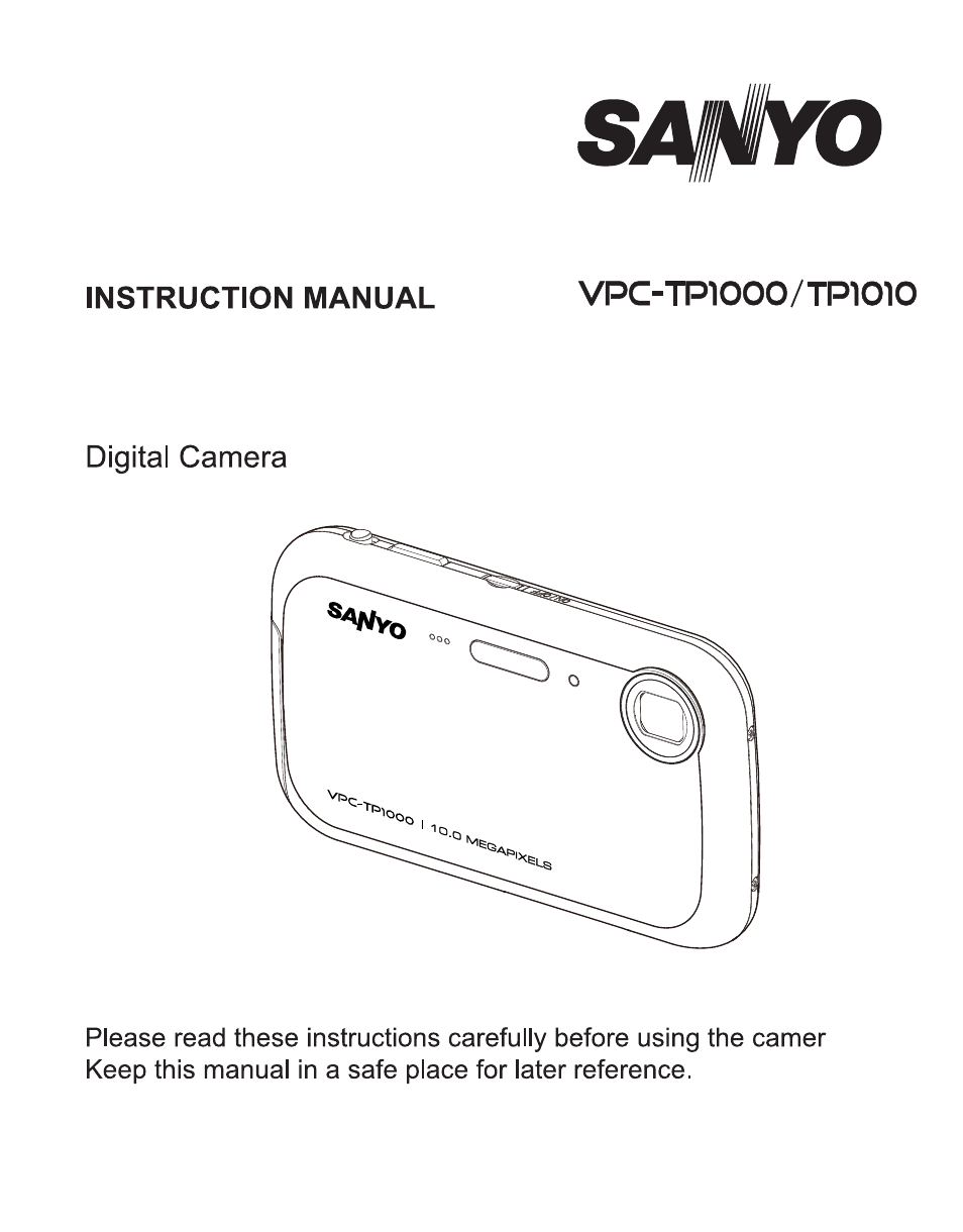 Sanyo VPC TP1000 User Manual | 48 pages