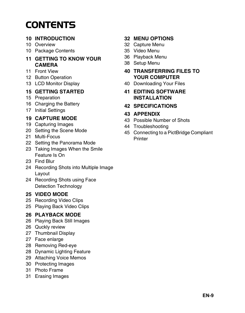 Sanyo VPC TP1000 User Manual | Page 10 / 48
