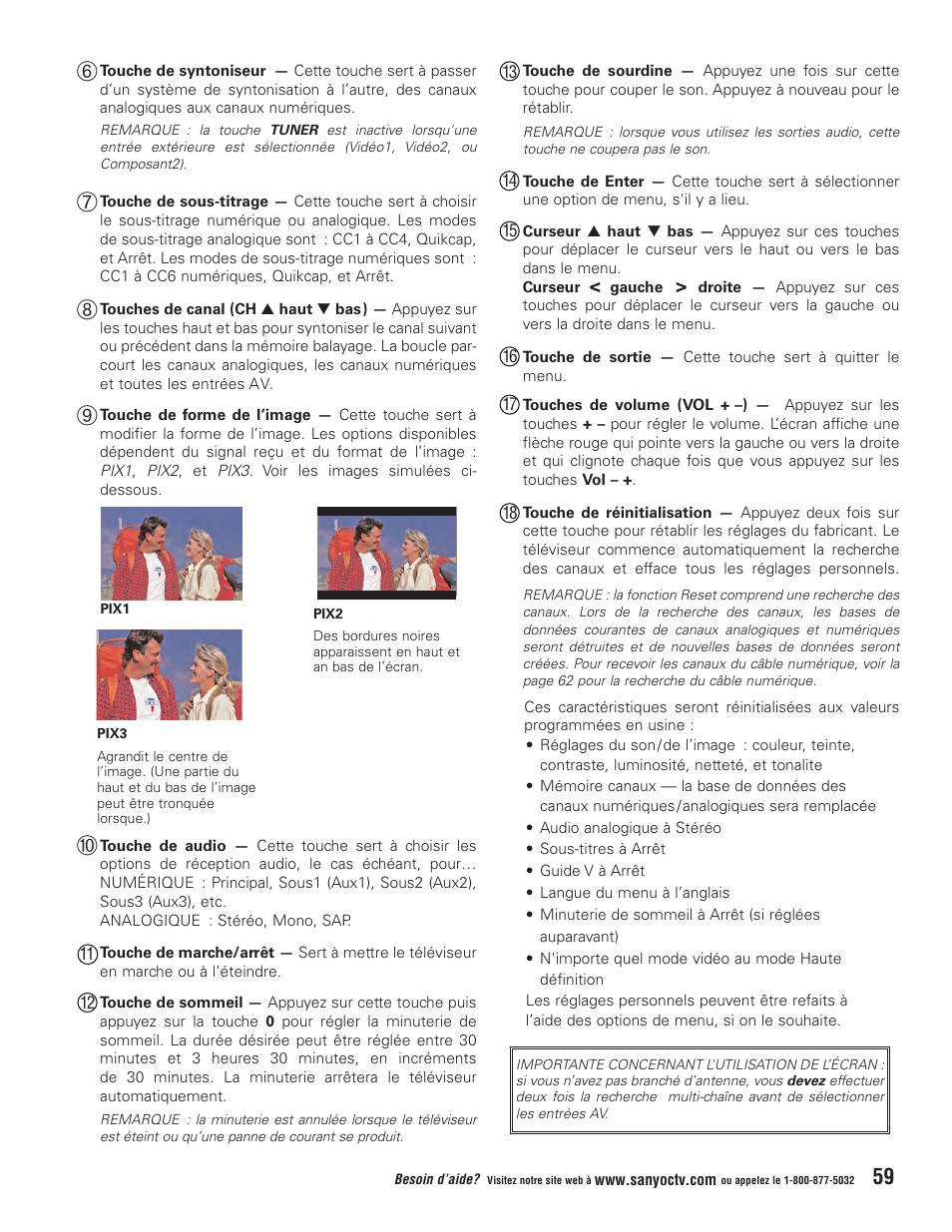 Sanyo Vizzon HT27546 User Manual | Page 59 / 68