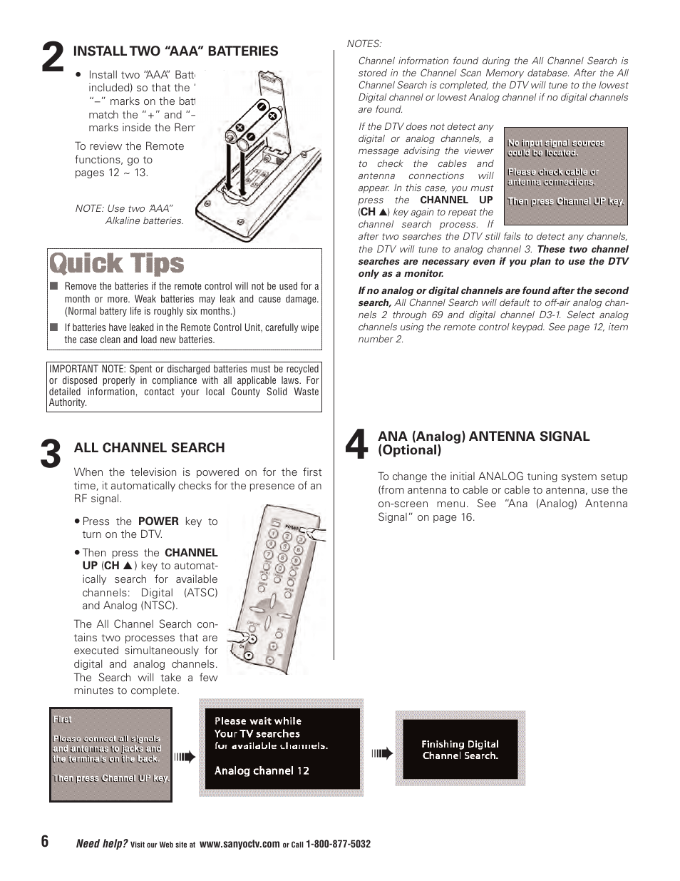 Sanyo Vizzon HT27546 User Manual | Page 6 / 68