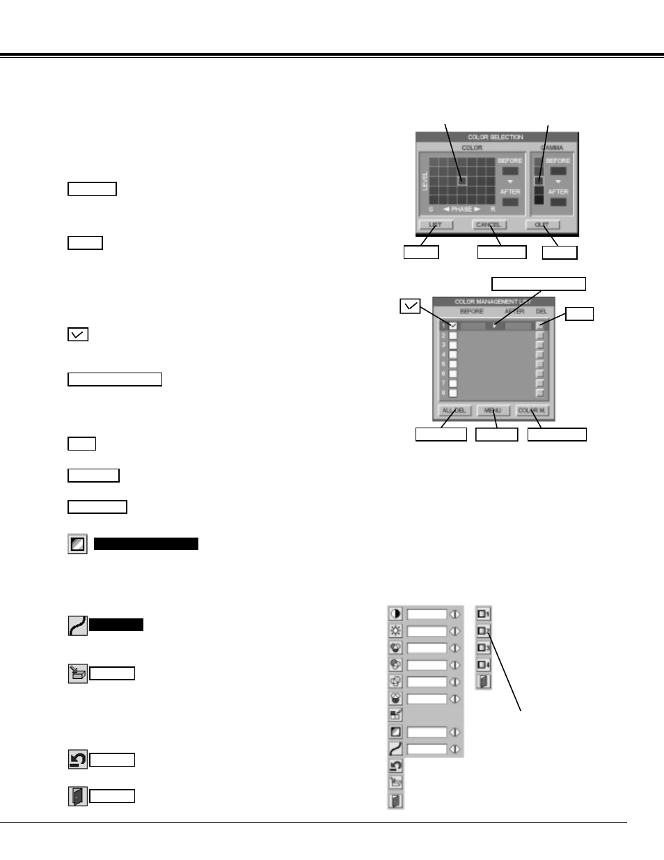 Video input | Sanyo PLV-70 User Manual | Page 29 / 48