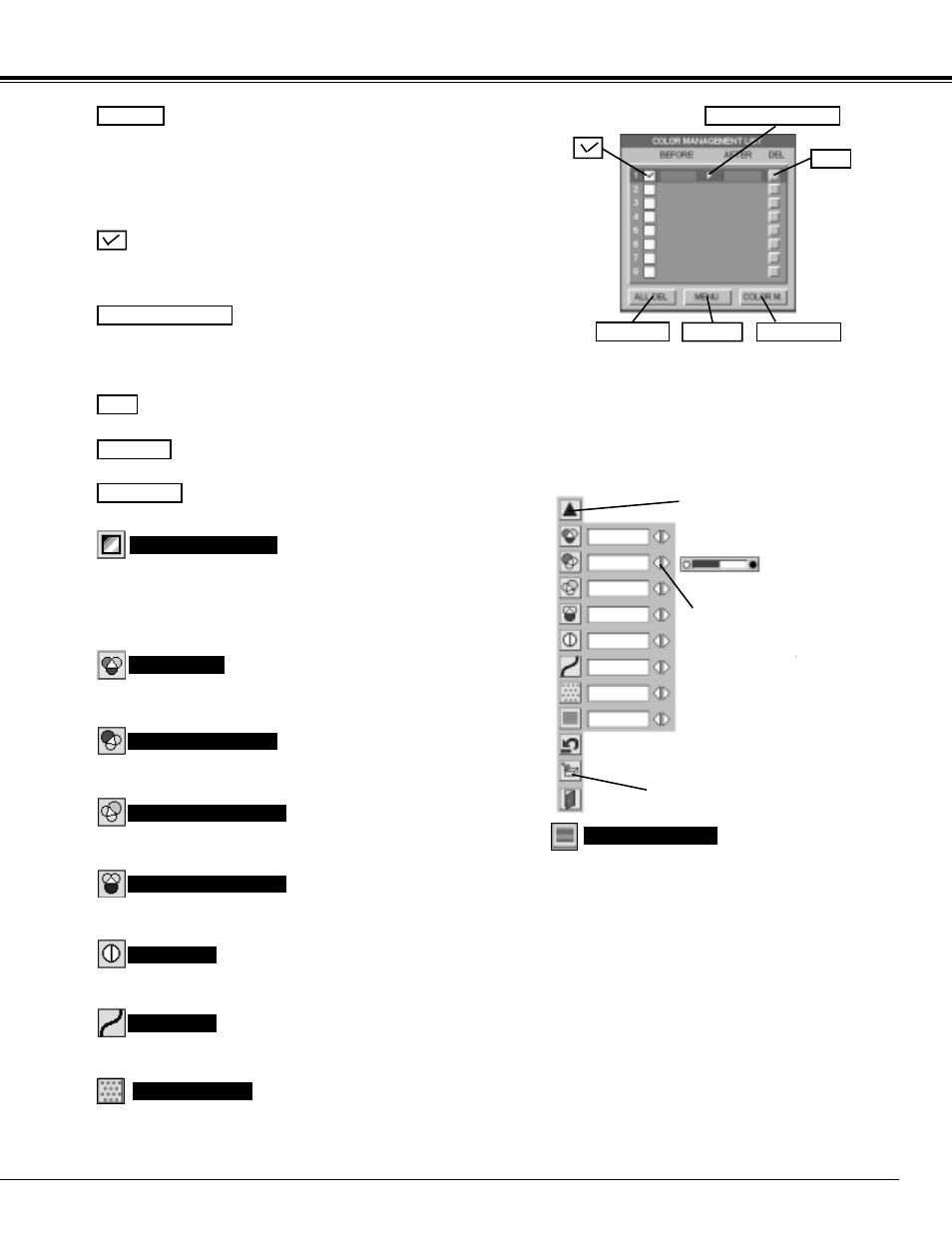 Video input | Sanyo PLV-70 User Manual | Page 35 / 48