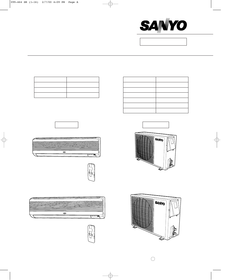 Sanyo CL1852 User Manual | 81 pages