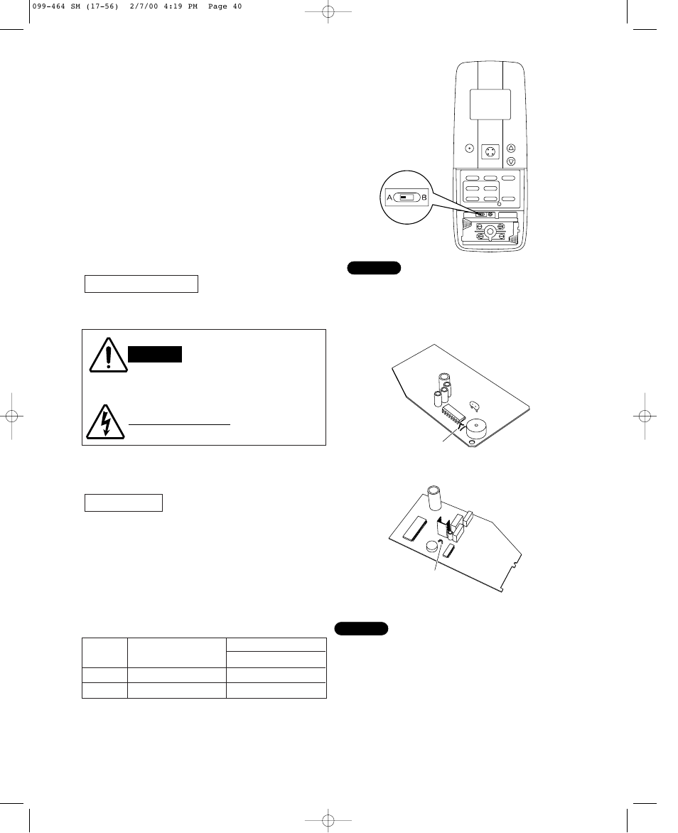 3. address switches, 3 . finding the address switches, 3-2. switch positions for up to 2 units | Sanyo CL1852 User Manual | Page 43 / 81
