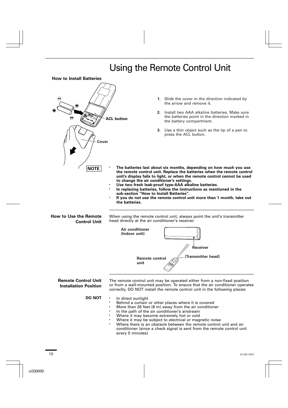 Using the remote control unit | Sanyo CL1852 User Manual | Page 67 / 81
