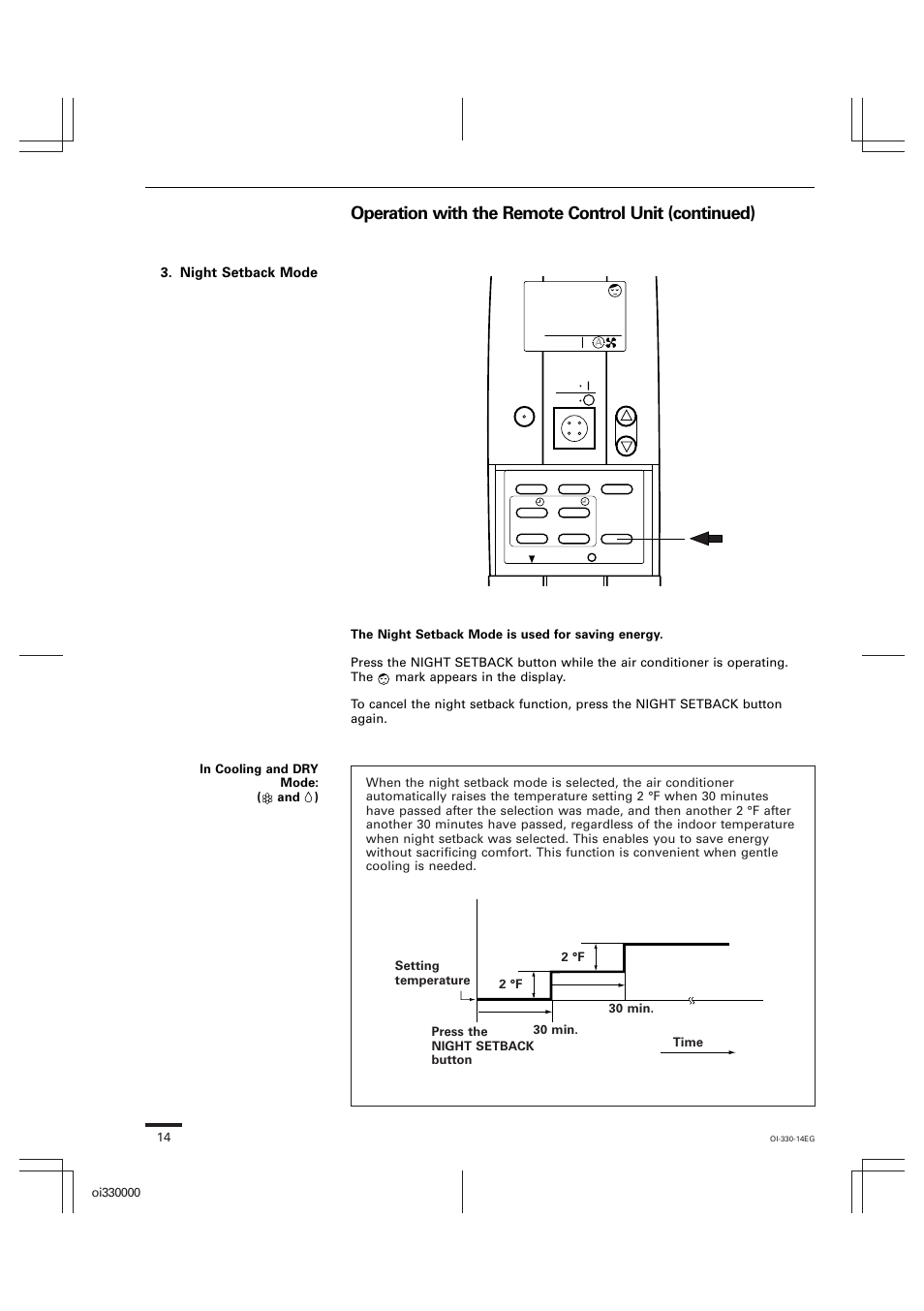 Operation with the remote control unit (continued) | Sanyo CL1852 User Manual | Page 71 / 81