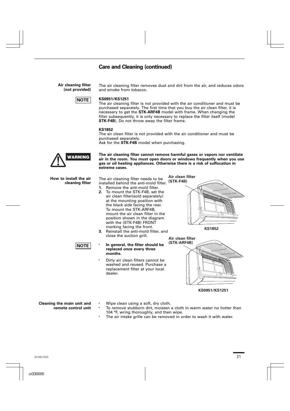 Care and cleaning (continued) | Sanyo CL1852 User Manual | Page 78 / 81