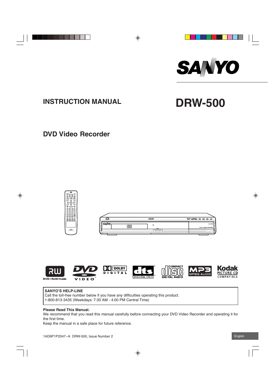 Sanyo DRW-500 User Manual | 64 pages