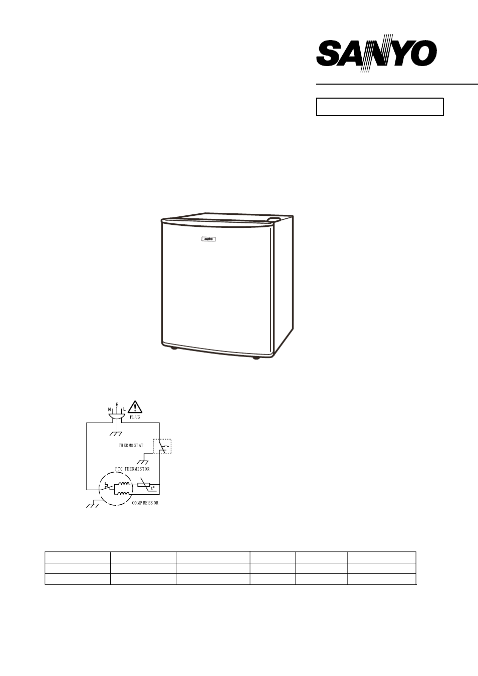 Sanyo SRA1780W User Manual | 2 pages