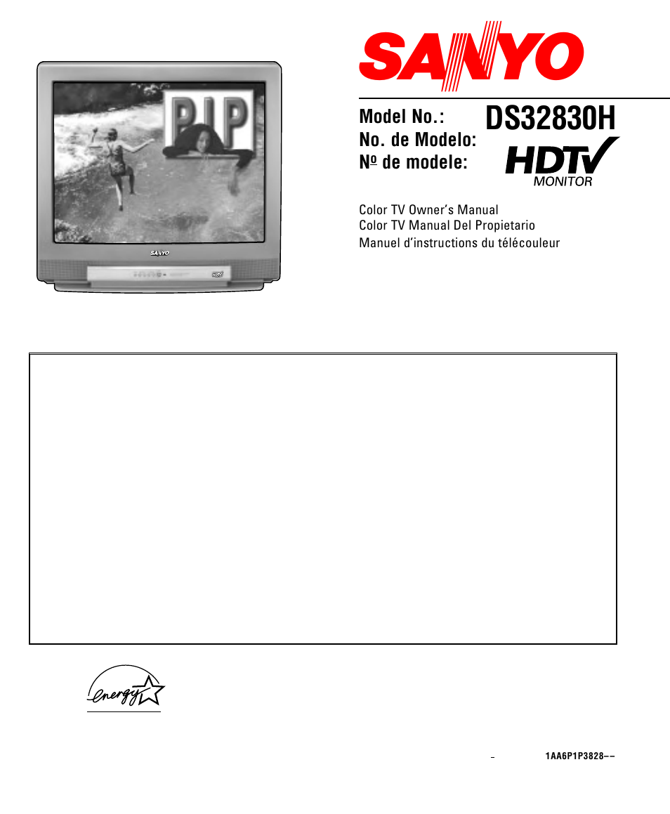 Sanyo DS32830H User Manual | 68 pages