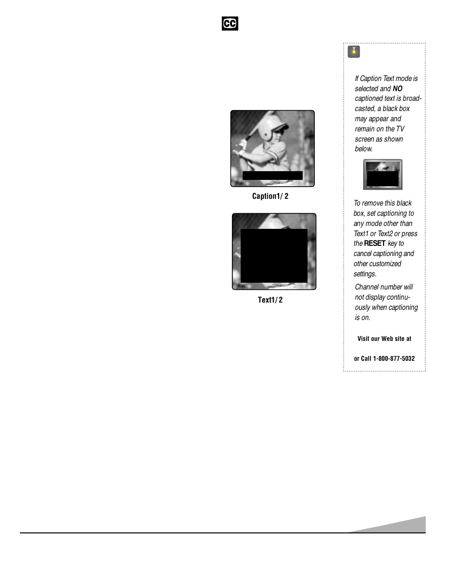 Closed-captioning, Quicktips | Sanyo DS32830H User Manual | Page 15 / 68