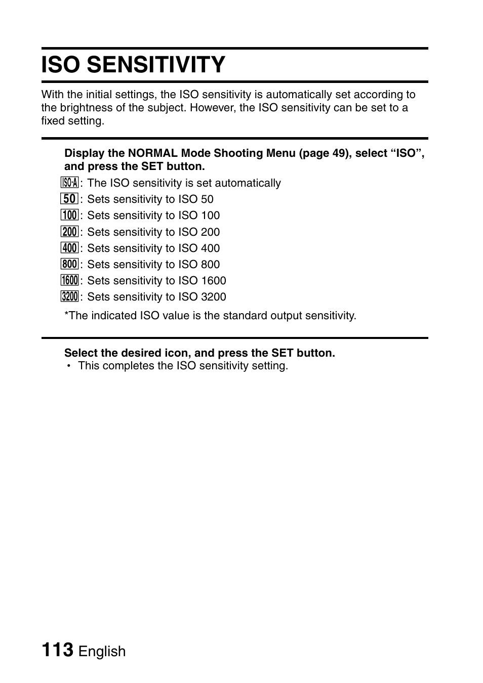 Iso sensitivity | Sanyo VPC-HD1000 User Manual | Page 128 / 243