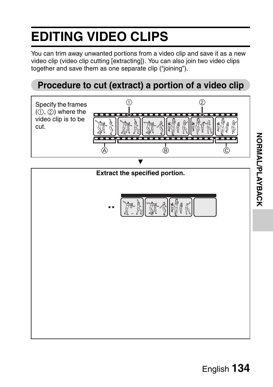 Editing video clips | Sanyo VPC-HD1000 User Manual | Page 149 / 243