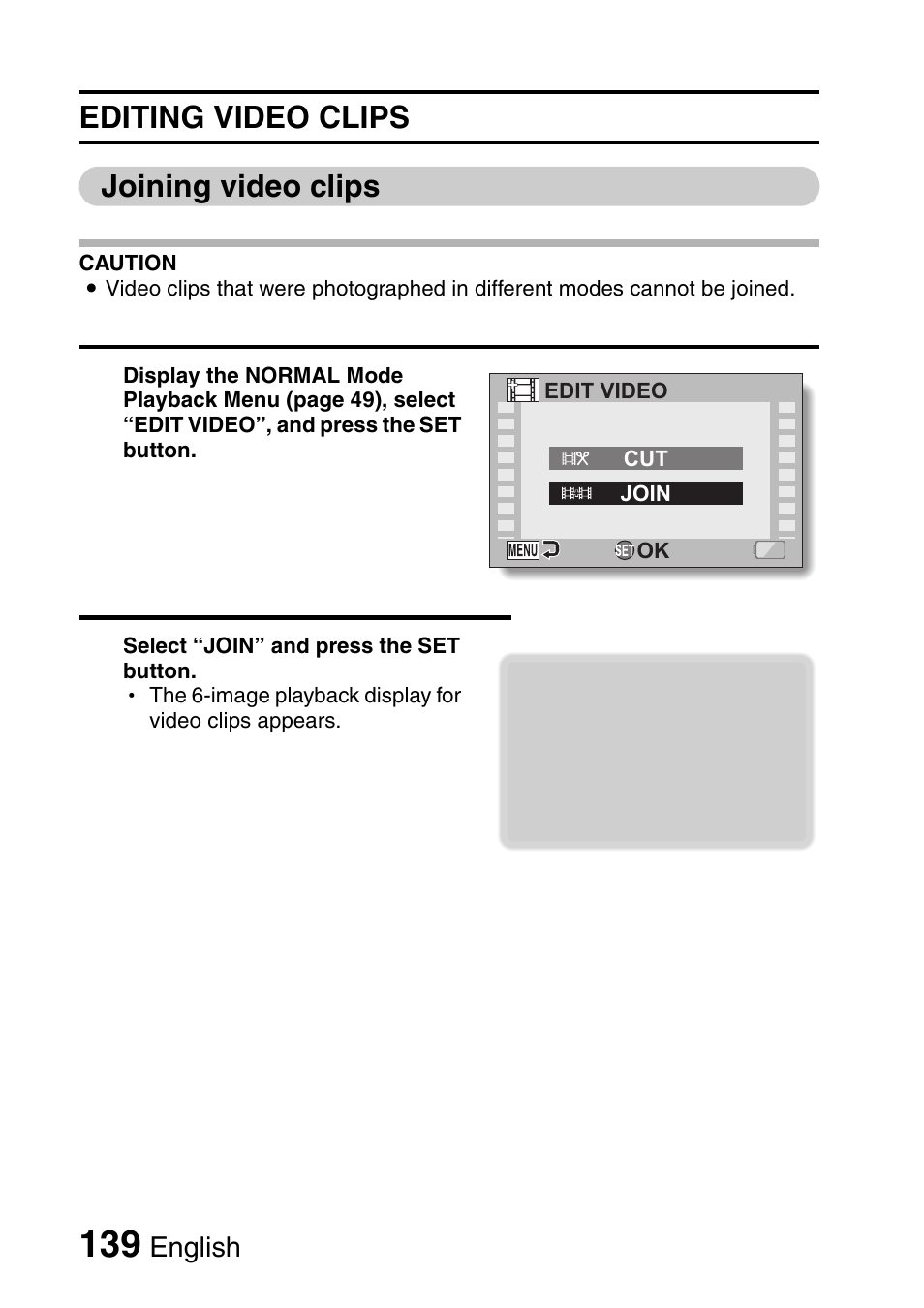 Editing video clips joining video clips | Sanyo VPC-HD1000 User Manual | Page 154 / 243