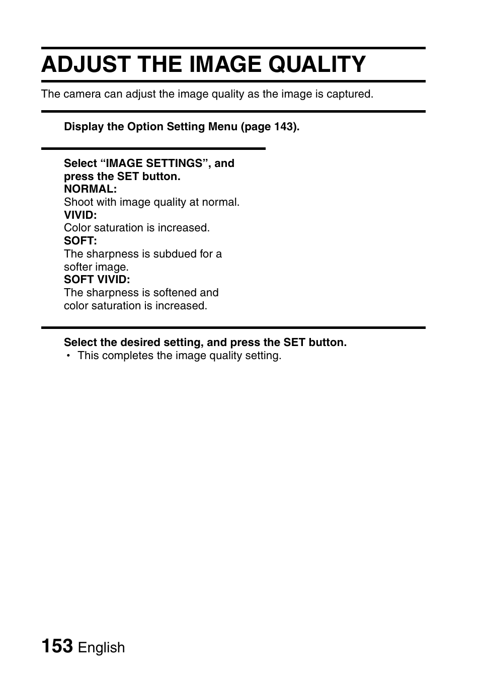 Adjust the image quality | Sanyo VPC-HD1000 User Manual | Page 168 / 243