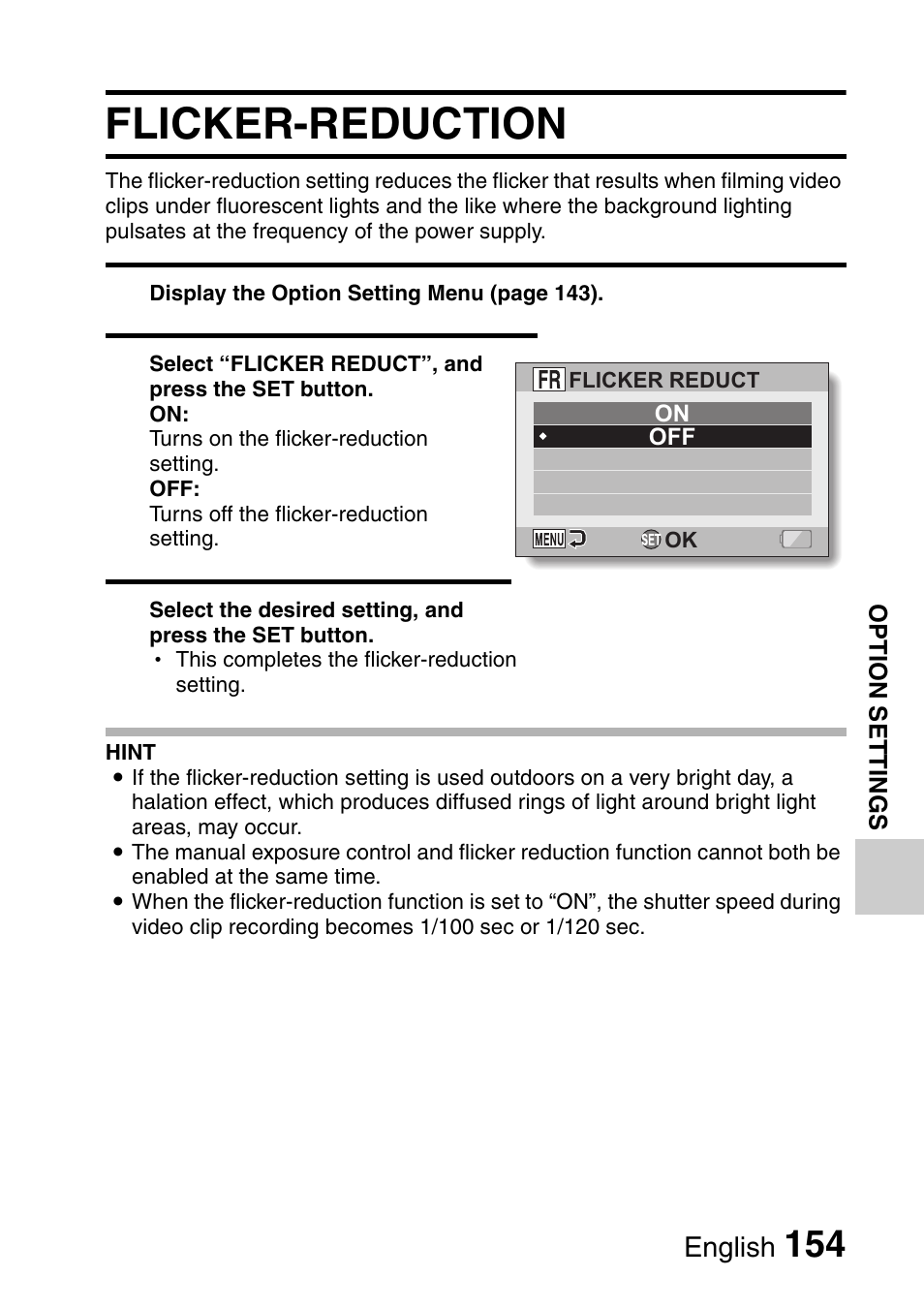 Flicker-reduction | Sanyo VPC-HD1000 User Manual | Page 169 / 243