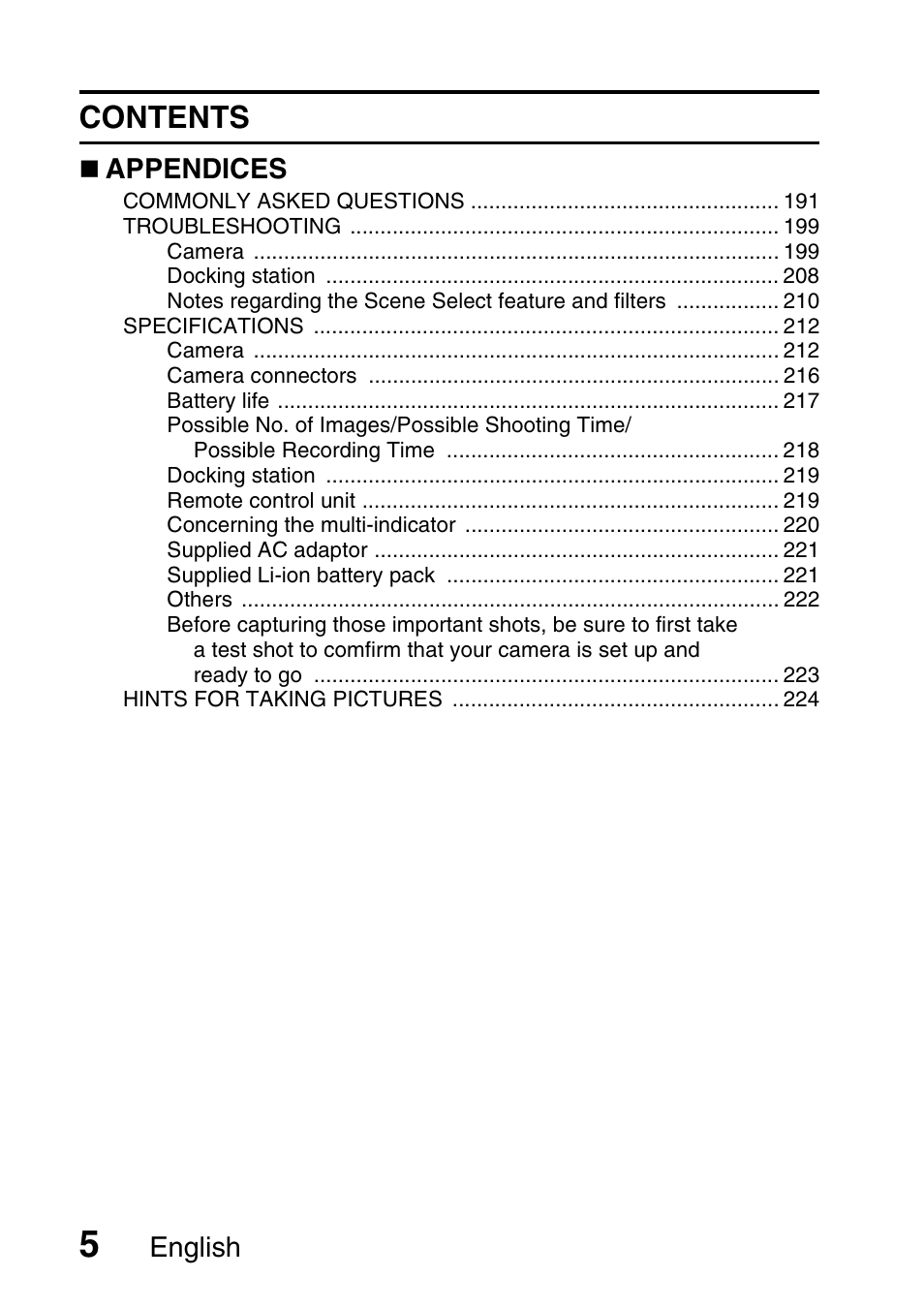 Sanyo VPC-HD1000 User Manual | Page 20 / 243