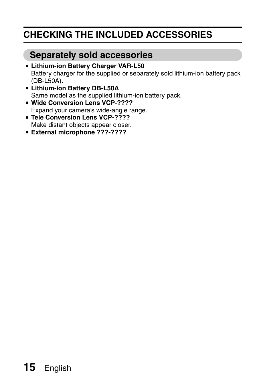 English | Sanyo VPC-HD1000 User Manual | Page 30 / 243