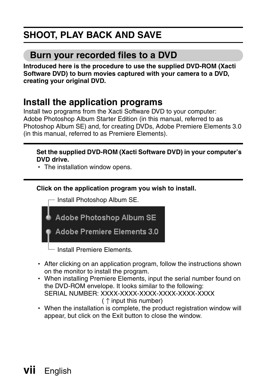 Install the application programs | Sanyo VPC-HD1000 User Manual | Page 8 / 243