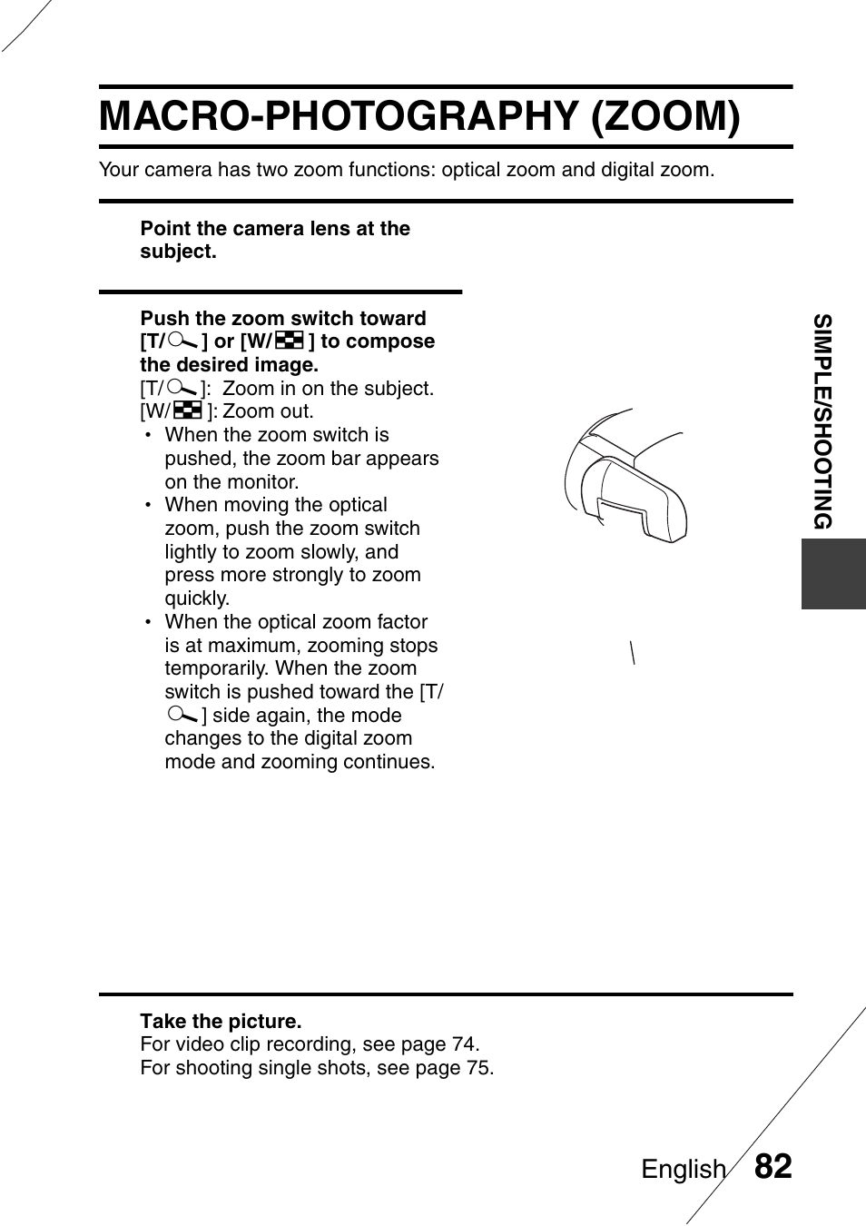 Macro-photography (zoom) | Sanyo VPC-HD1000 User Manual | Page 97 / 243
