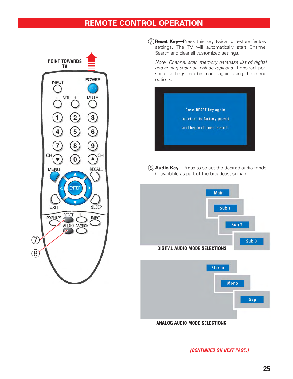Sanyo DP19647 User Manual | Page 25 / 46