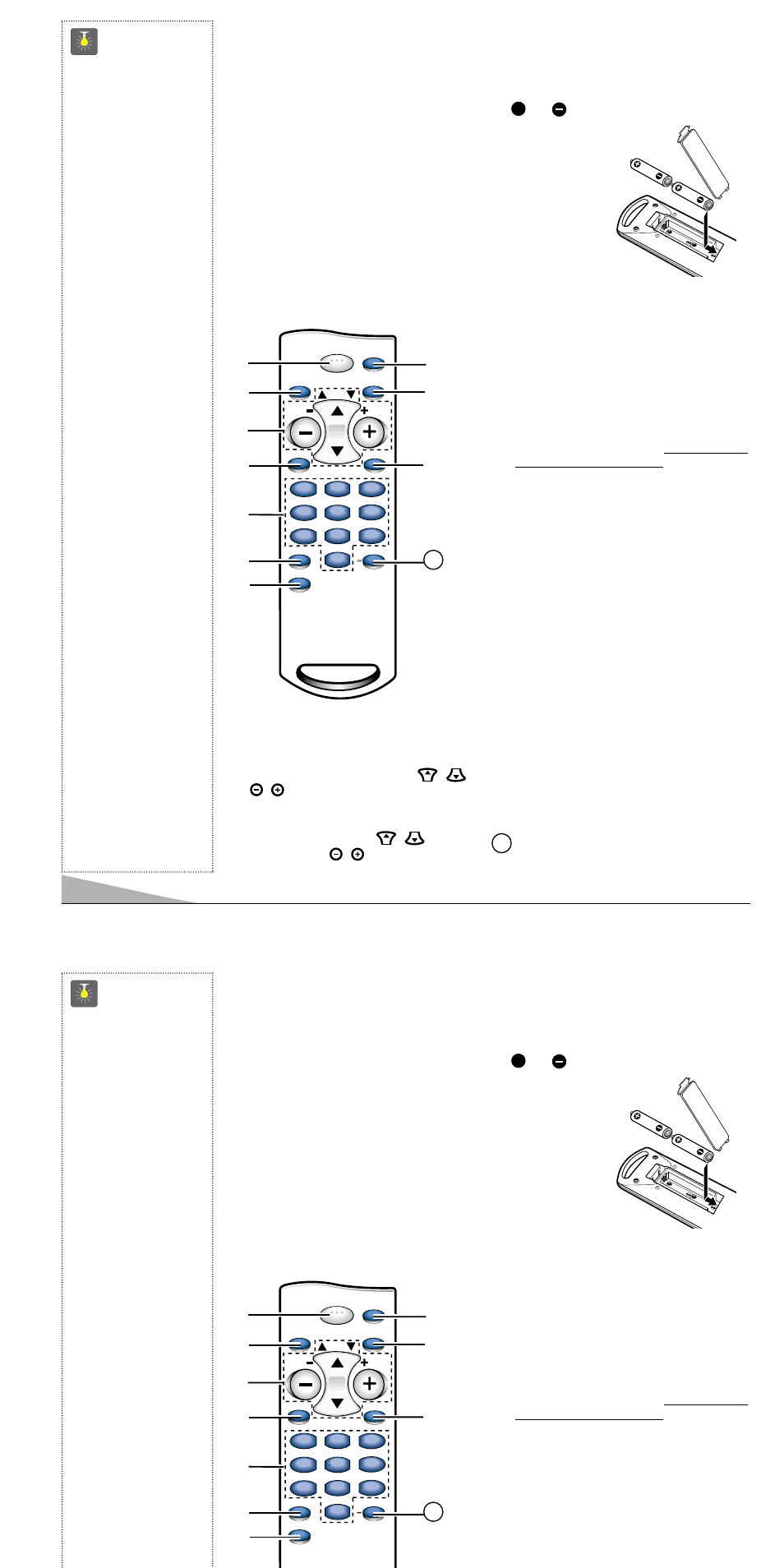 Télécommande, Conseils | Sanyo AVM-1309S User Manual | Page 18 / 44