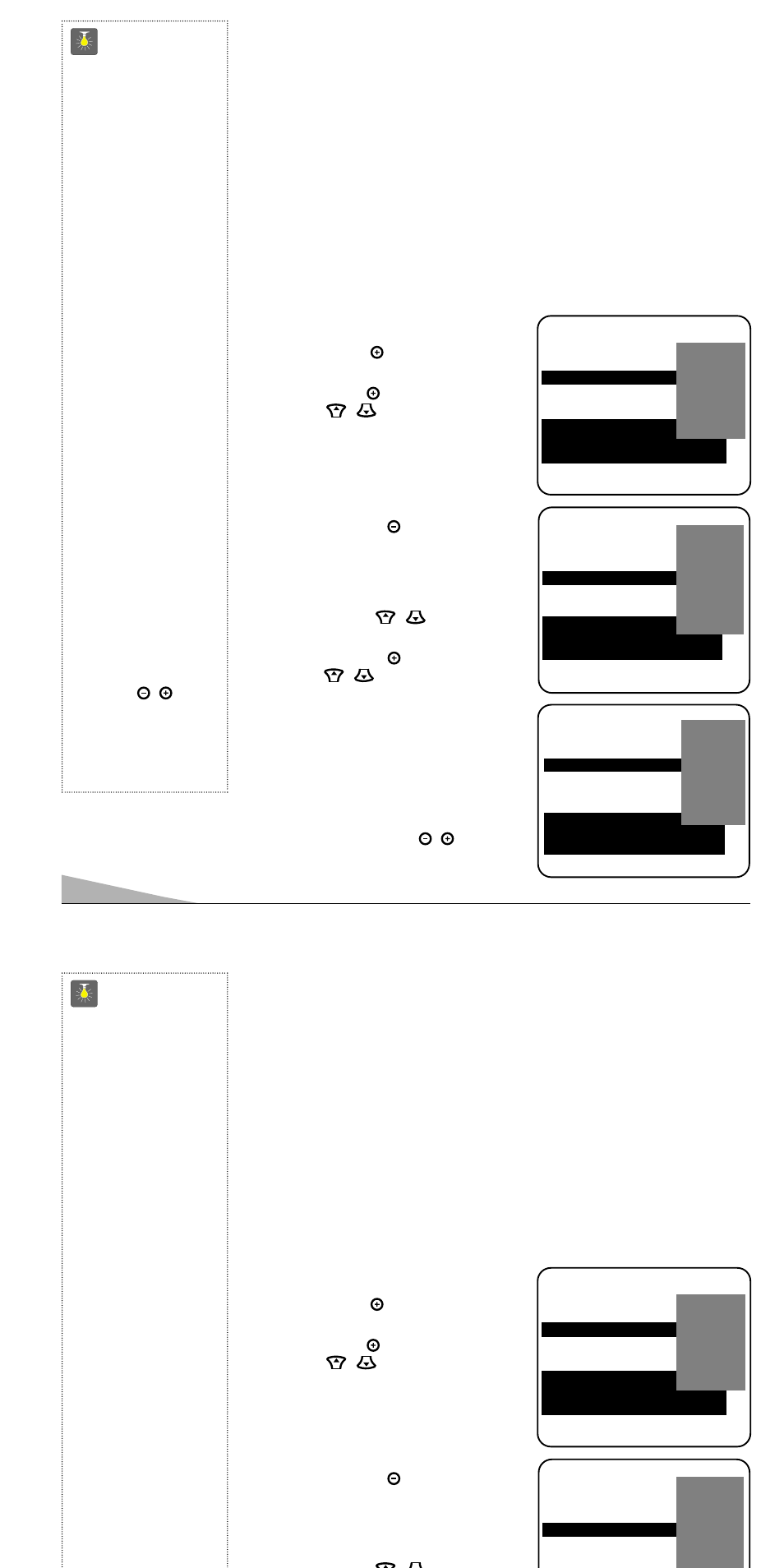 Operacion de guía-v, Consejos rápidos | Sanyo AVM-1309S User Manual | Page 38 / 44