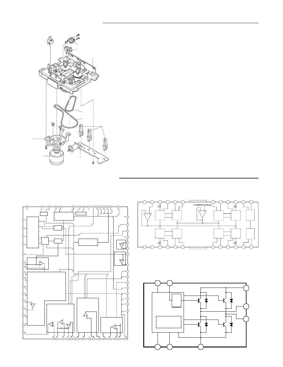 Parts list(tape mechanism), Ic block diagram & description, Tape mechanism | Sanyo DC-DA370 User Manual | Page 12 / 26