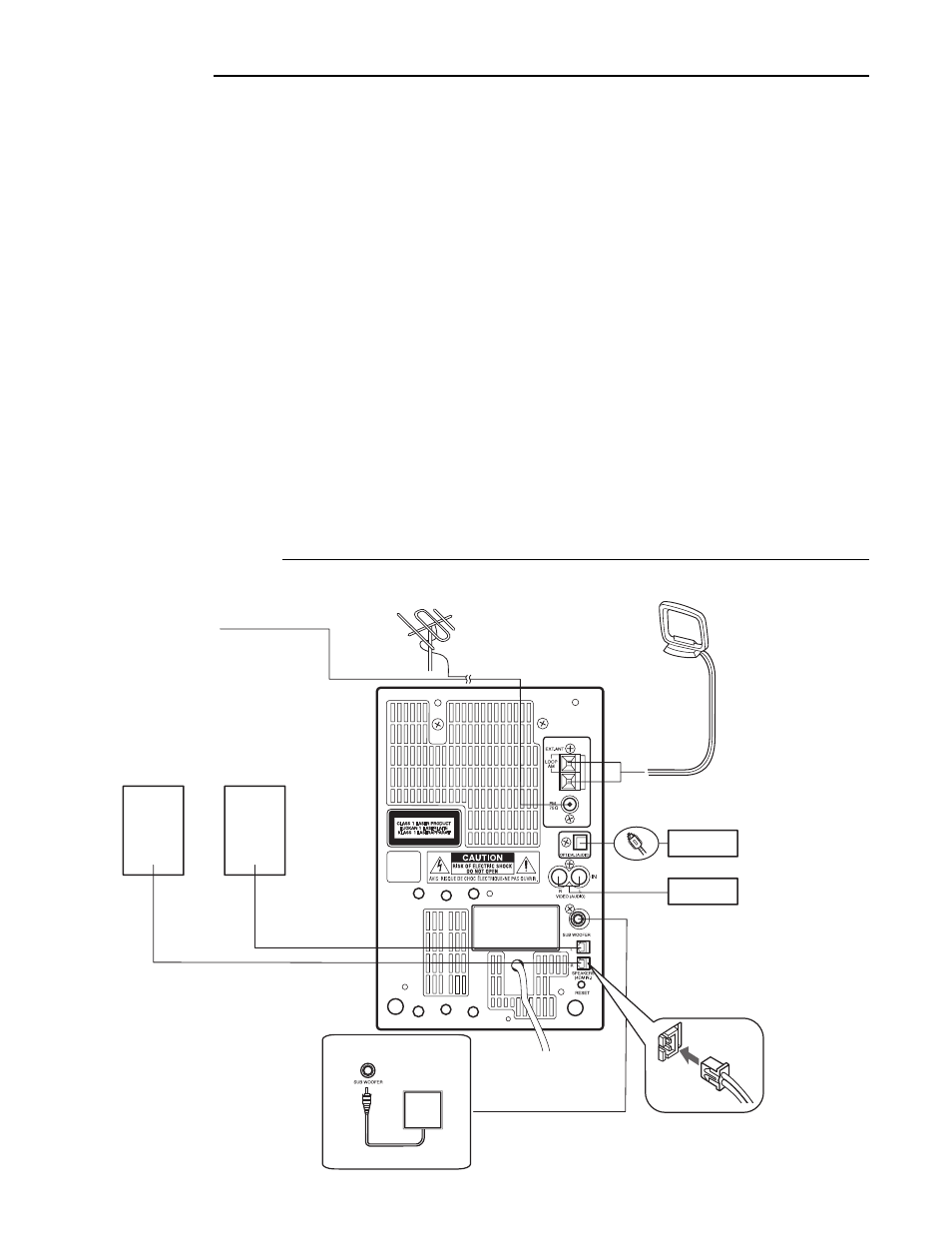 Specifications, System connections | Sanyo DC-DA370 User Manual | Page 2 / 26