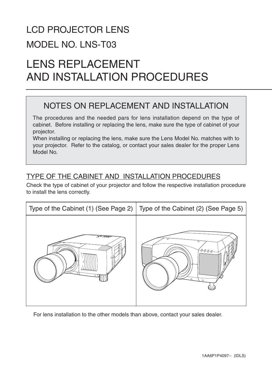 Sanyo LNS-T03 User Manual | 8 pages