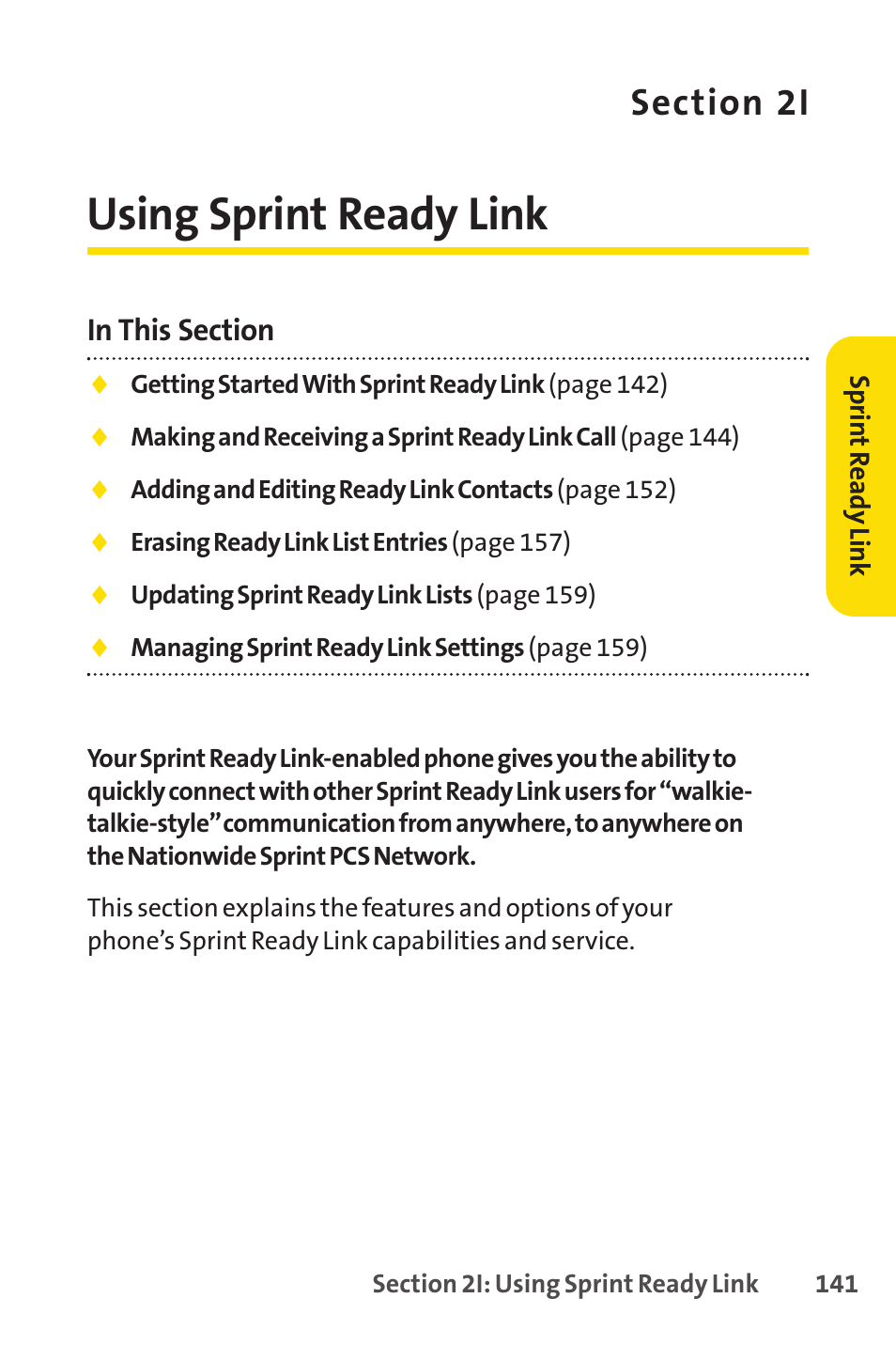 Using sprint ready link | Sanyo SCP-3200 User Manual | Page 157 / 281