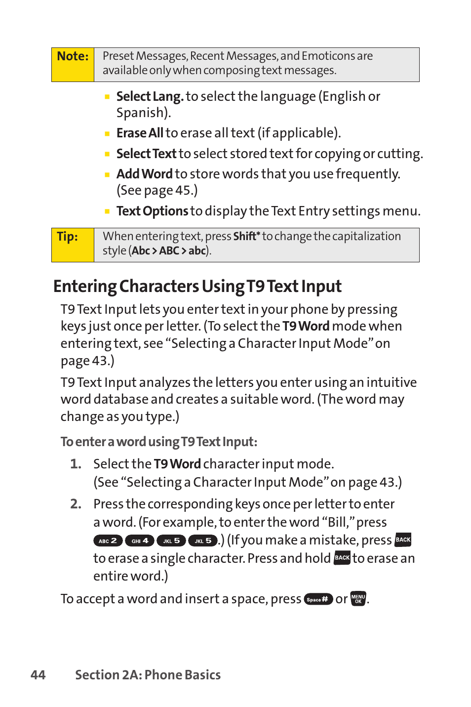 Entering characters using t9 text input | Sanyo SCP-3200 User Manual | Page 60 / 281