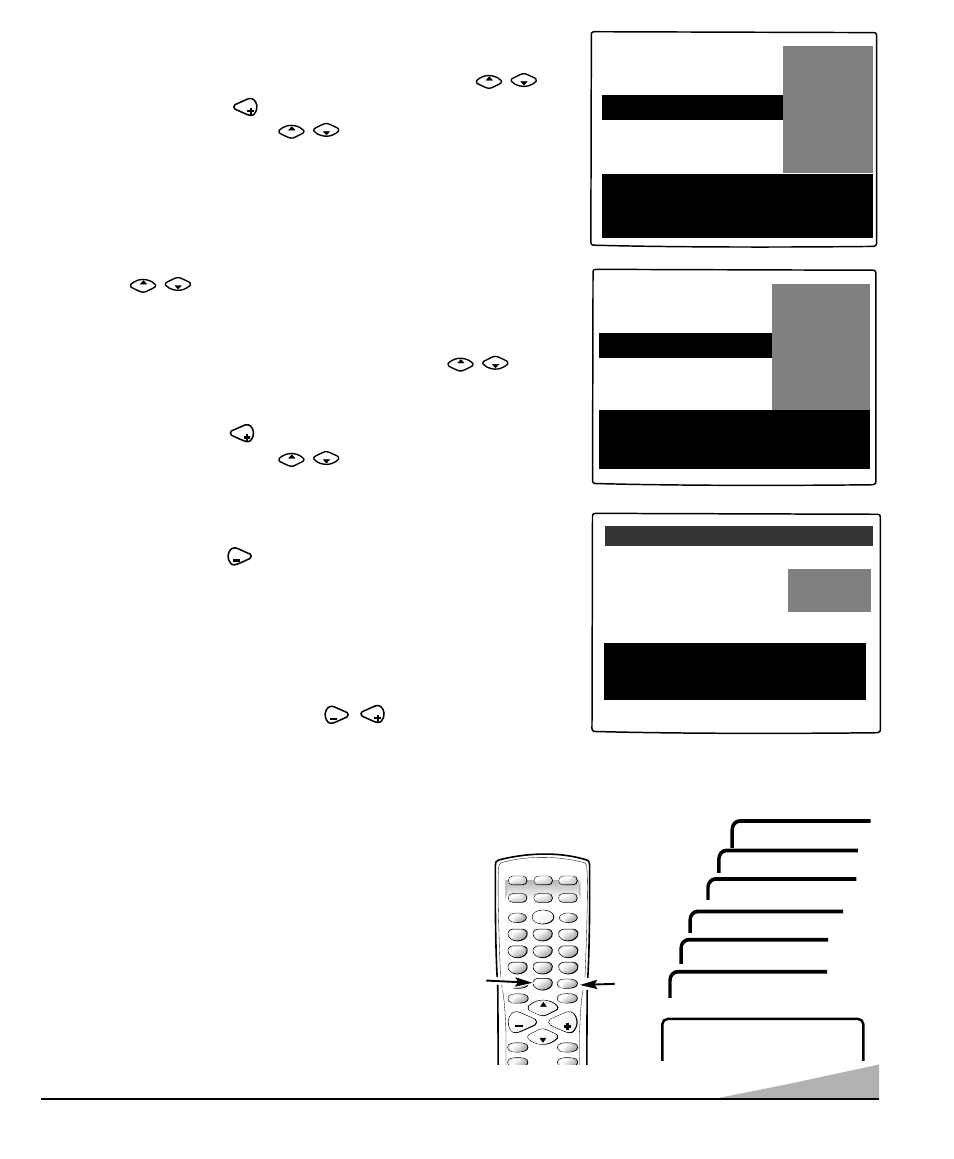 Réglage de l’arrêt retardé, Réglage selon l’âge, Réglage selon la matière | Arrêt du guide v | Sanyo DS35520 User Manual | Page 39 / 68