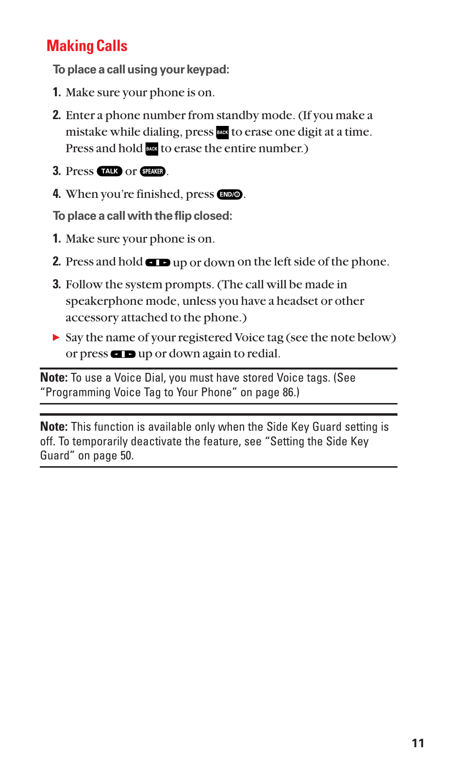 Making calls | Sanyo Katana Cell Phone User Manual | Page 19 / 151