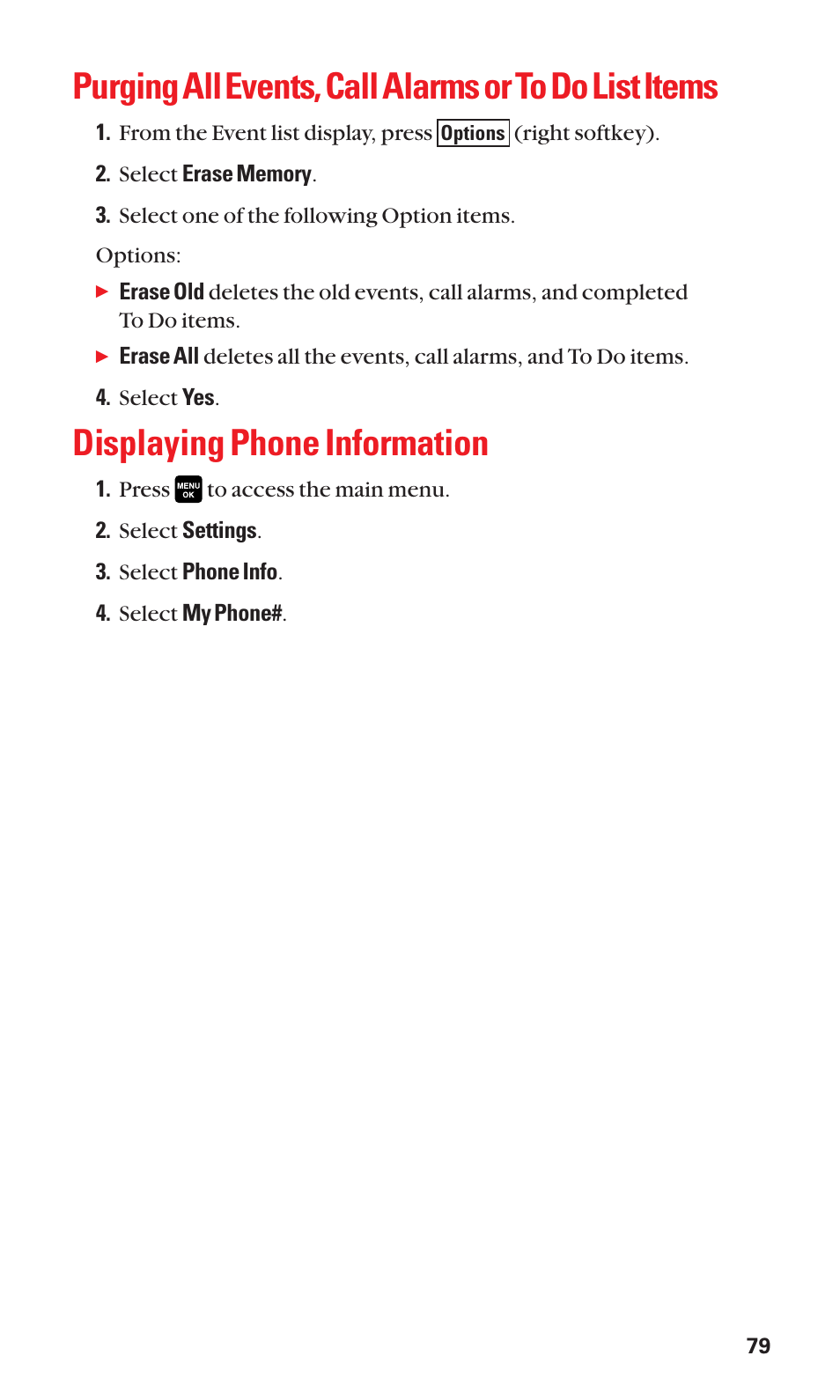 Displaying phone information | Sanyo Katana Cell Phone User Manual | Page 87 / 151