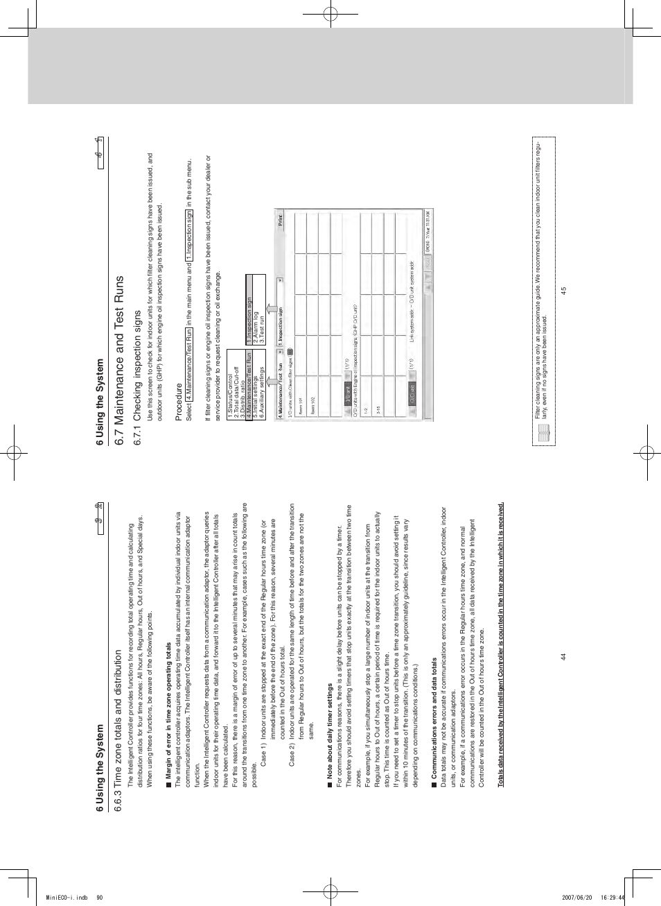 Intelligent controller (sha-kt256ba), Ai nt en an ce nd es t 2 un s, Remote control functions | He ck in g in sp ec tio n si gn s | Sanyo CHX06052 User Manual | Page 108 / 190