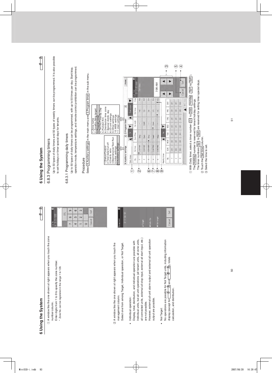 Intelligent controller (sha-kt256ba), Remote control functions | Sanyo CHX06052 User Manual | Page 111 / 190