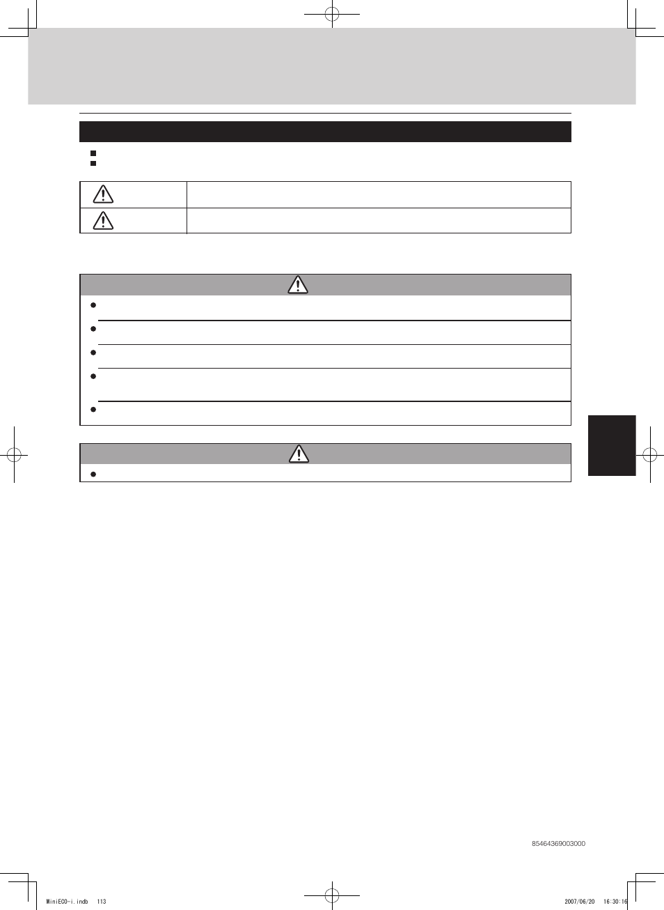Sm830158-00_ho, Communication adaptor (sha-ka128aab), For your safety | Warning, Caution, Warning caution | Sanyo CHX06052 User Manual | Page 131 / 190