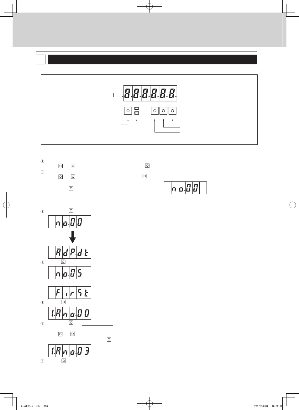 Setting the communication adaptor board, Communication adaptor (sha-ka128aab), Remote control functions | 1) switch operation overview, 2) adaptor number setting procedure, 4) other settings | Sanyo CHX06052 User Manual | Page 134 / 190