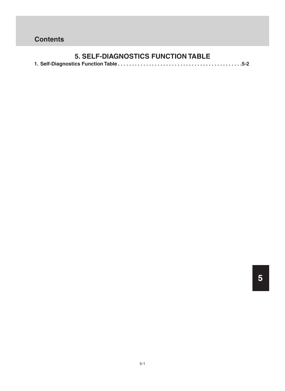 Self-diagnostics function table | Sanyo CHX06052 User Manual | Page 175 / 190