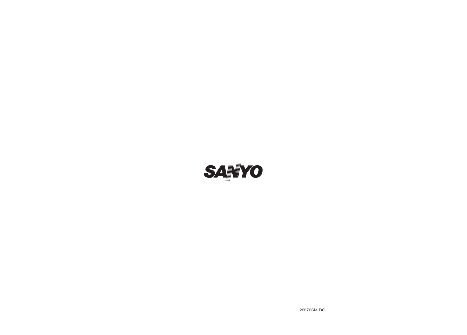 Sanyo CHX06052 User Manual | Page 190 / 190