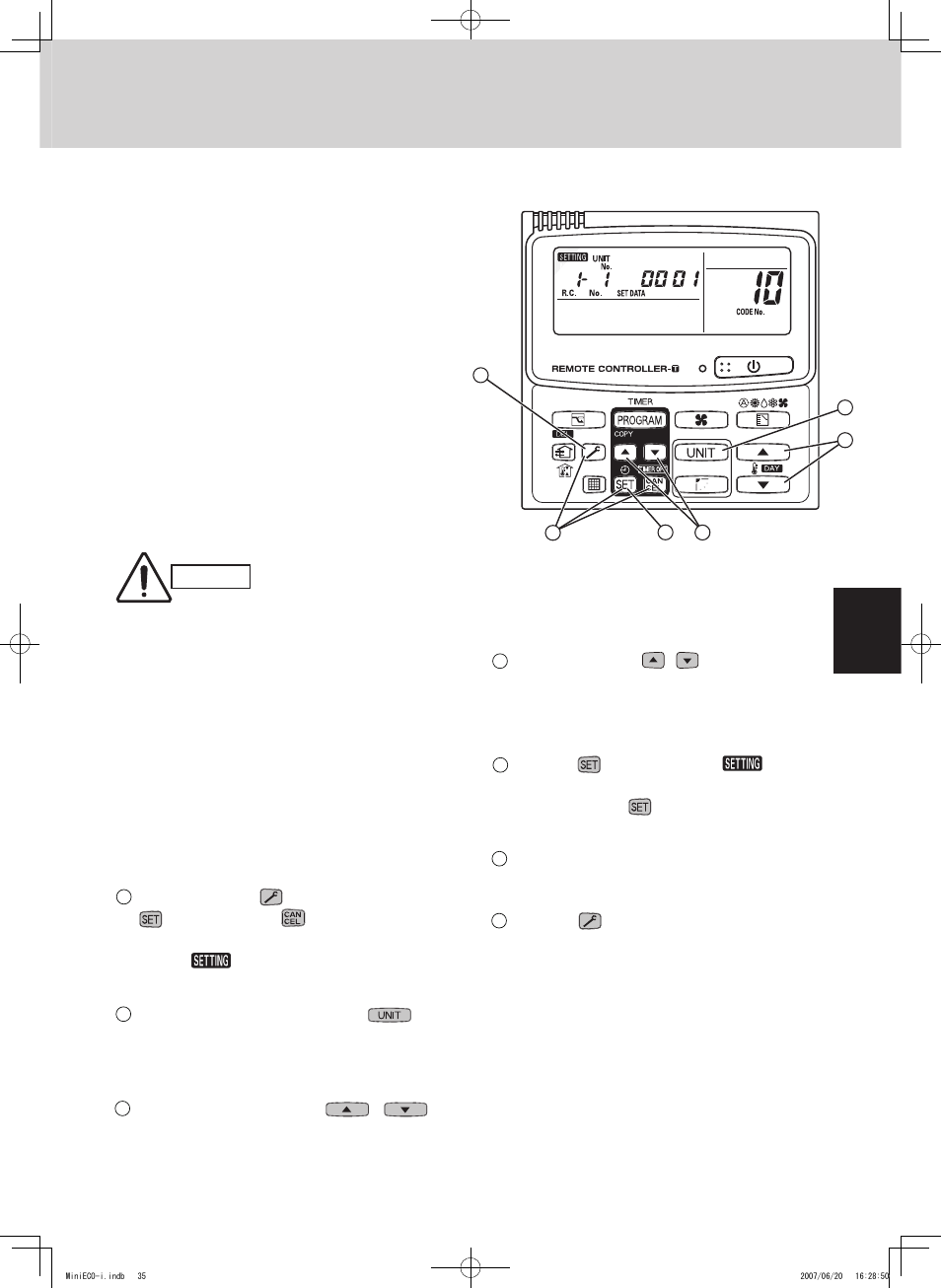 Timer remote controller (rcs-tm80bg) | Sanyo CHX06052 User Manual | Page 53 / 190