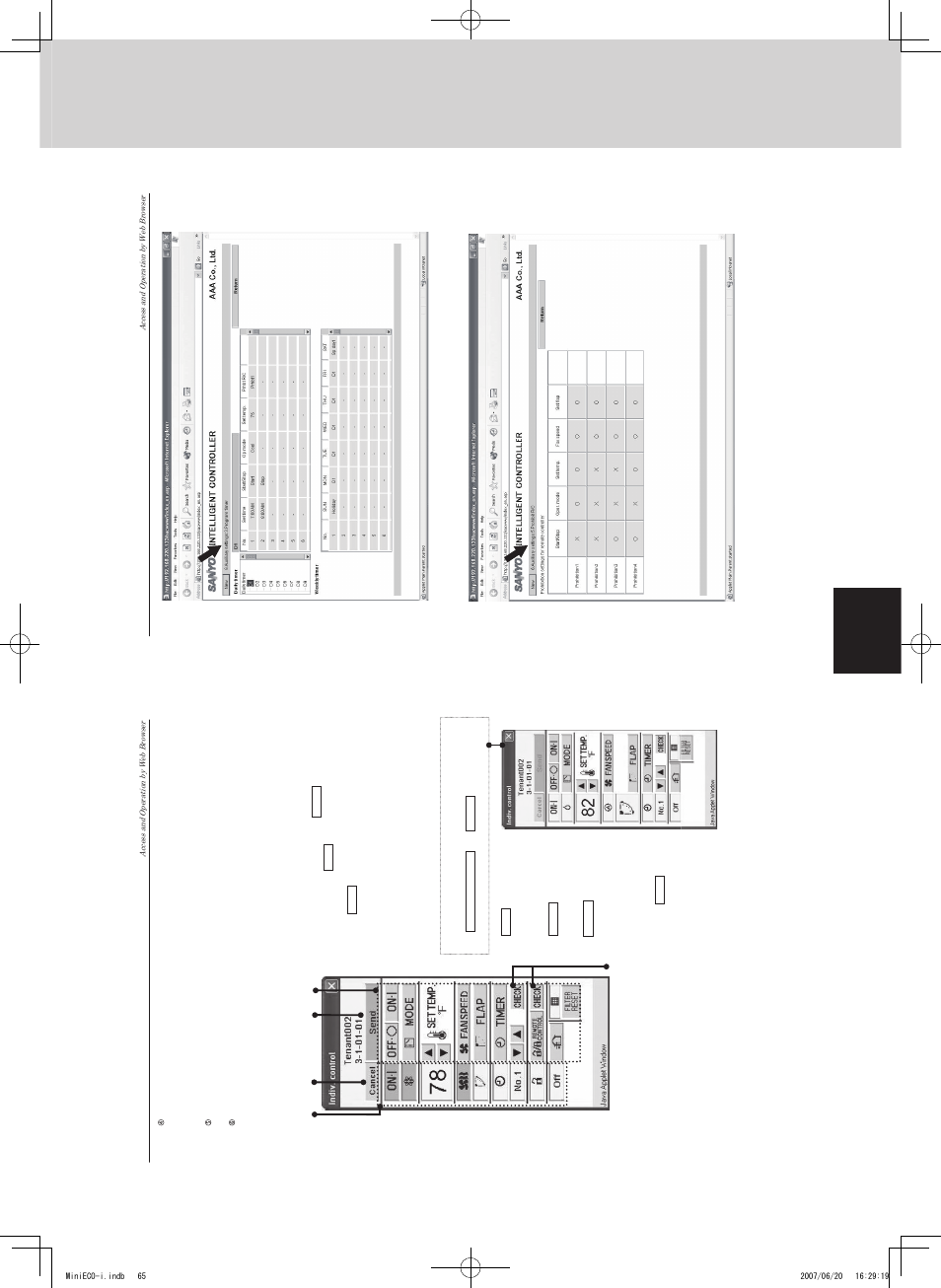 Intelligent controller (sha-kt256ba), Remote control functions, Ad c b | Sanyo CHX06052 User Manual | Page 83 / 190