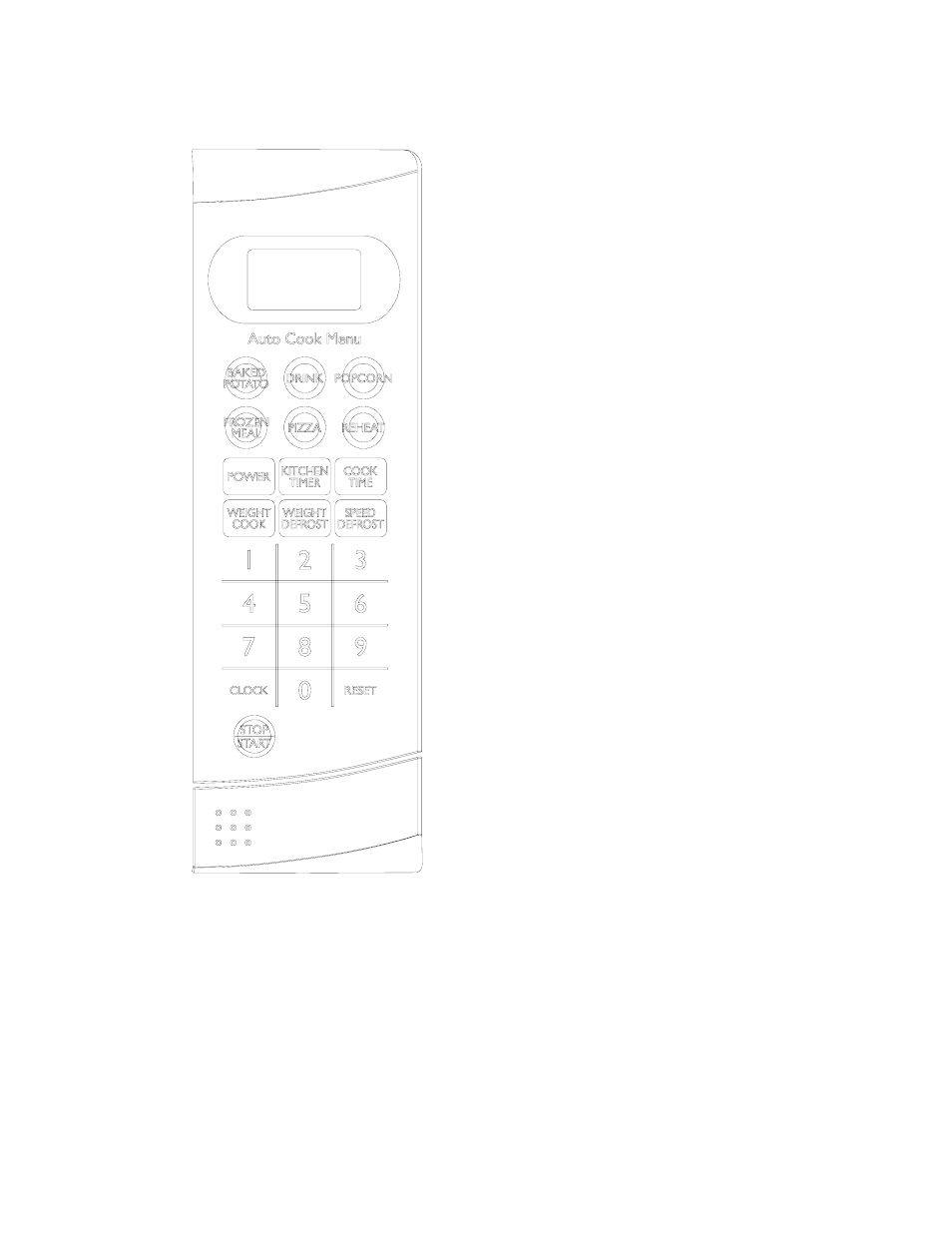 Control panel | Sanyo EM-S156AW User Manual | Page 8 / 13