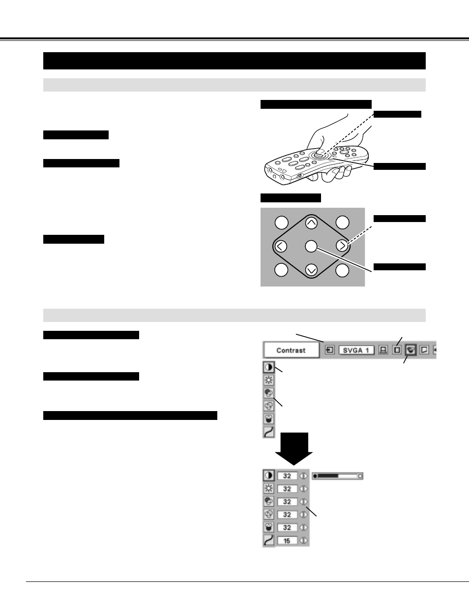 Operating on-screen menu | Sanyo PLC-XF40 User Manual | Page 20 / 52