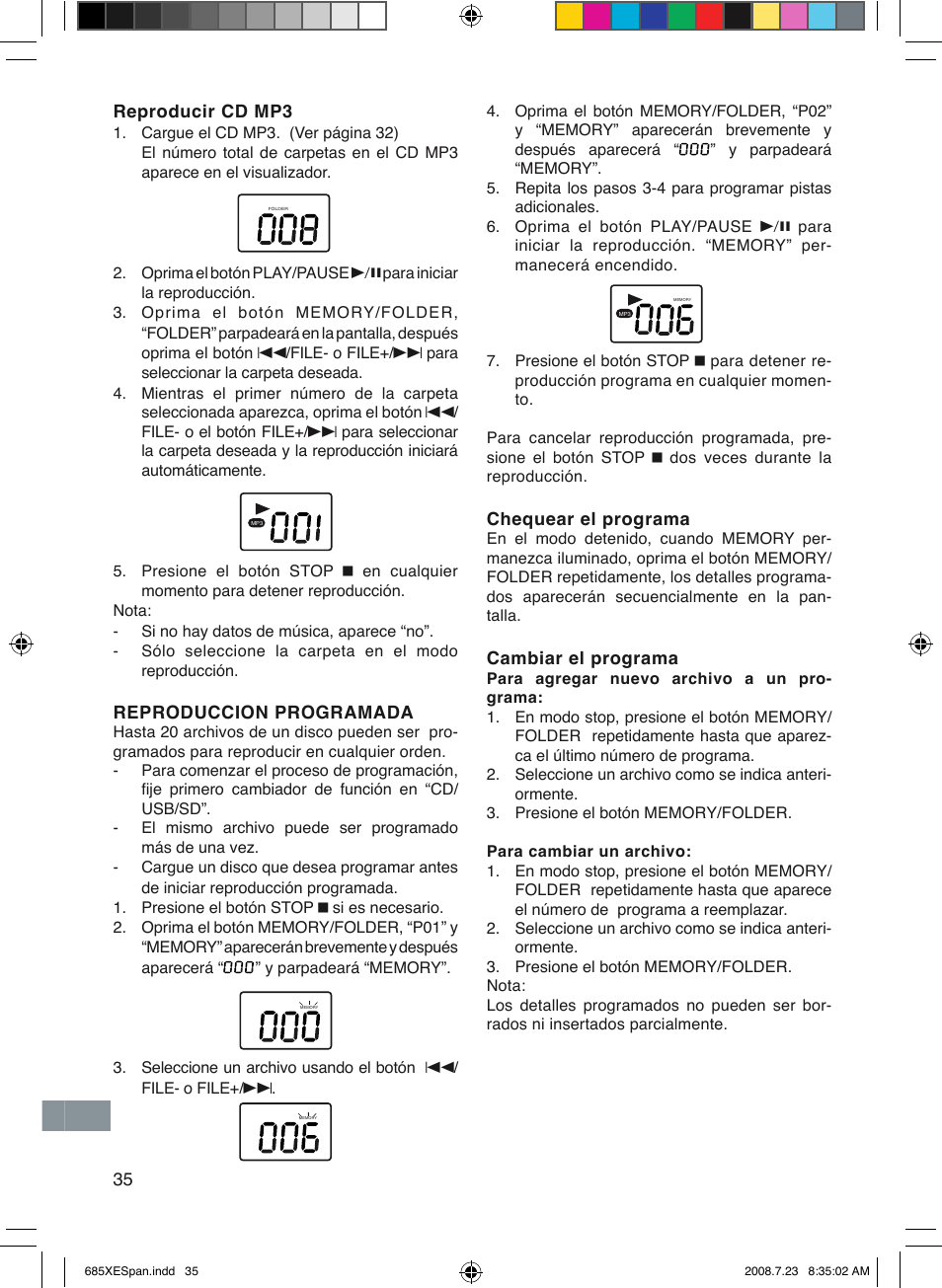 Sanyo MCD-UB685M User Manual | Page 36 / 52